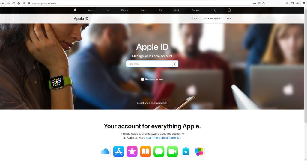 آموزش وارد شدن اپل آیدی از طریق سایت