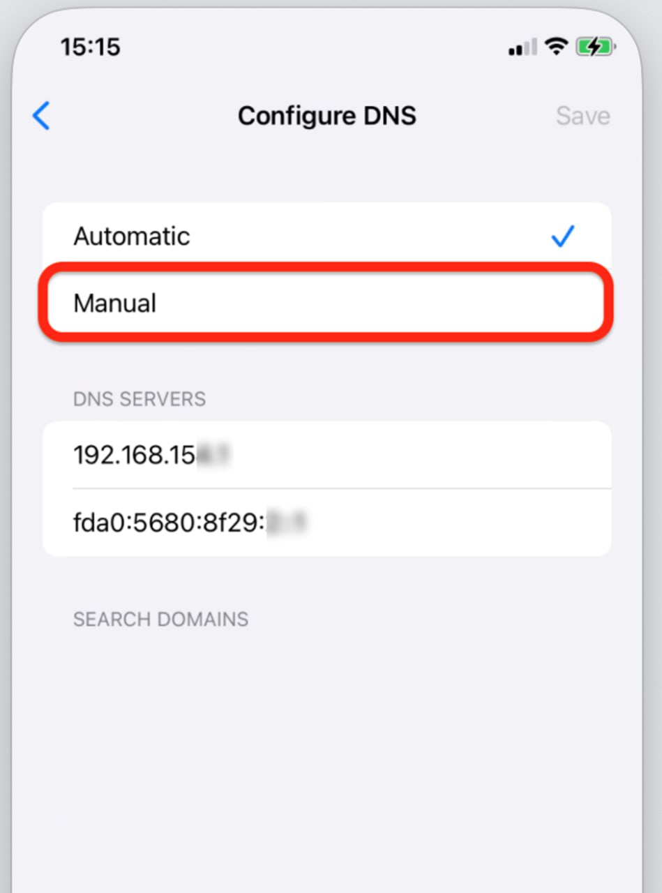 تنظیمات دستی