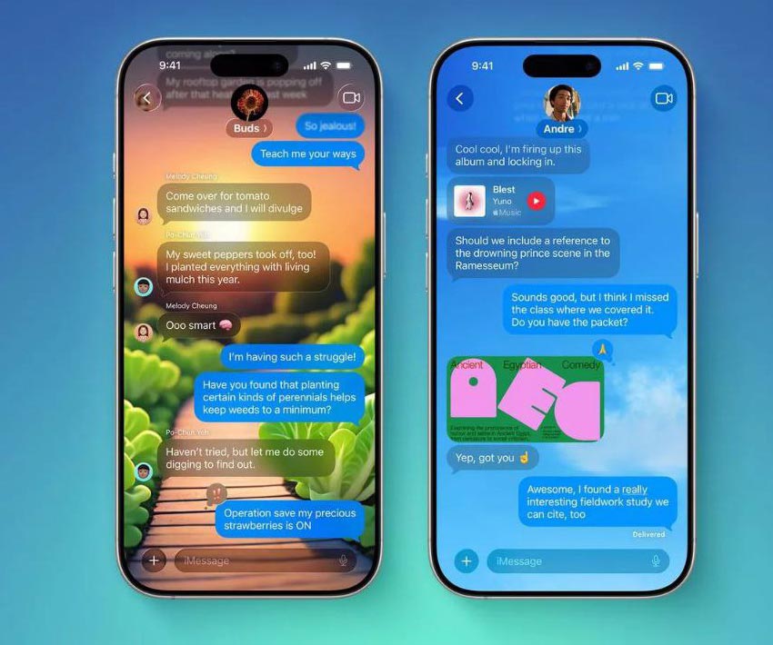 بهبود آی مسیج در iOS 26